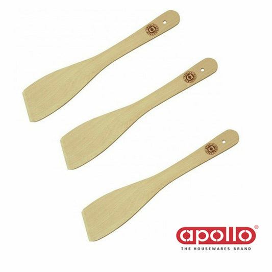 12 X New Wooden Flat Spatula 12" Beechwood Cooking Baking Kitchen Cakes Utility