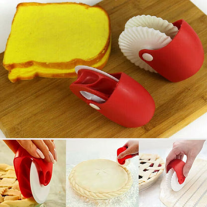 Manual Cutting Wheel Roller Wheel Pastry Biscuit Dough Cutting Machine Baking Tool Kitchen Gadget Baking Accessories Wholesale