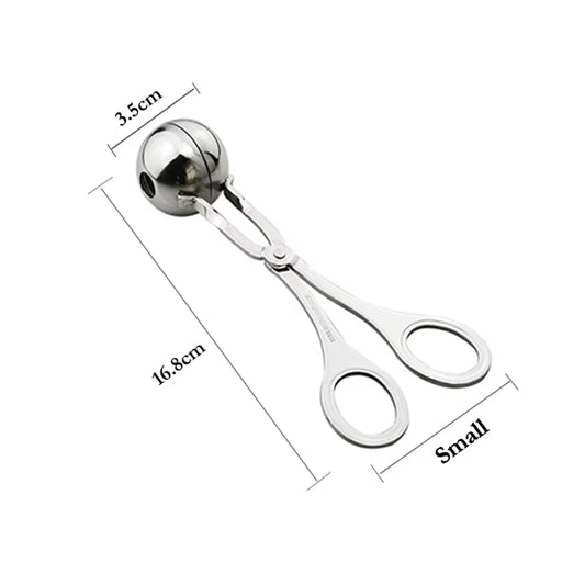 Meatball Maker Stainless Steel Meat Ball Maker Mold Meatballs Cooking Tongs Cookie Making Scoop Clip Meat Tools Kitchen Gadget