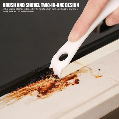 Grill Brush V-Shaped Hooked Brush and Scraper Multifunctional Barbecue Kit Net Cleaning Brush for Kitchen Gadget