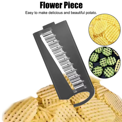 Multi-Function Vegetable Cutter Mandoline Slicer 6 Blades Grater Potato Peeler Kitchen Gadget