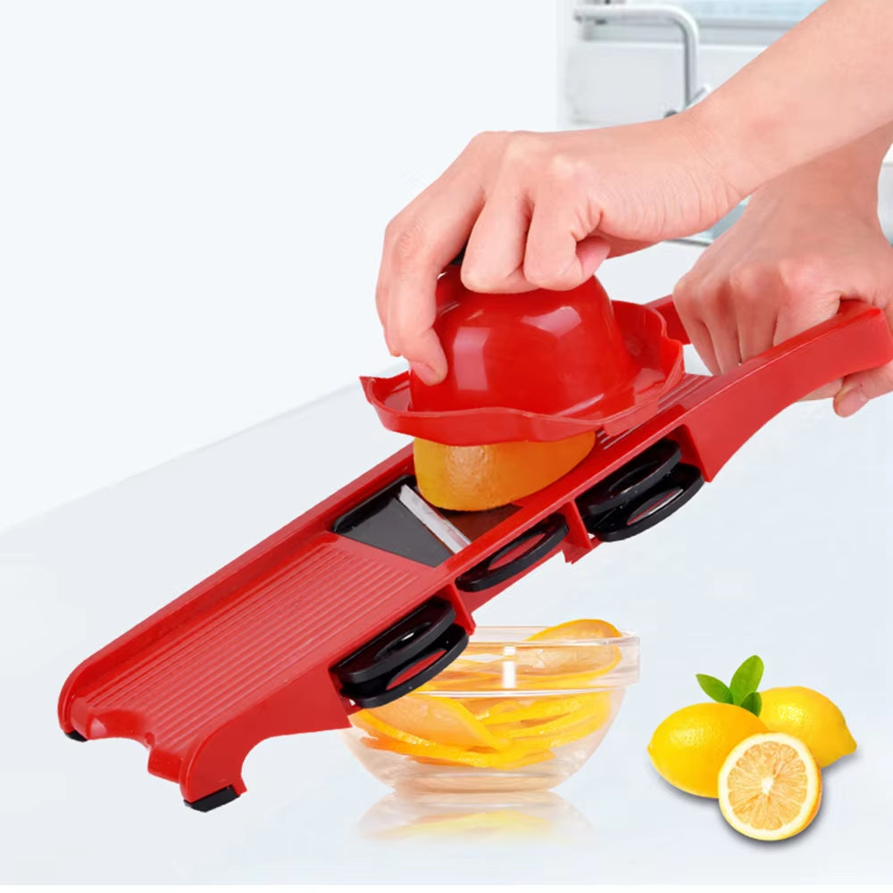 Fruit Cutter Kitchen Tools Kitchen Gadget Vegetable Mandoline Slicer Grater 6 Blades Slicer Cooking Tool Sets