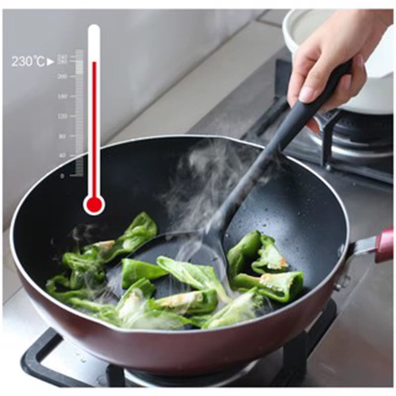 Silicone Spatula Cooking Utensils Beef Steak Egg Turner Shovel Non-Stick Heat-Resistant Frying Pan Spatula Kitchen Gadget