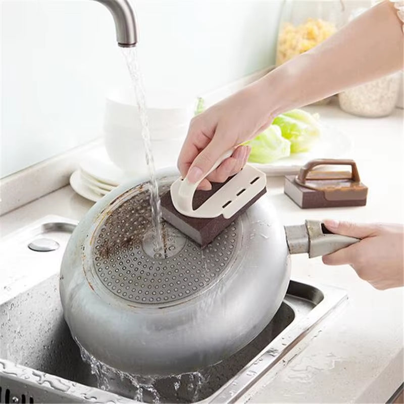 Magic Carborundum Sponge Melamine Emery Sponge Pot Brush for Removeing Rust Pan Descaling Clean Rub Kitchen Gadget