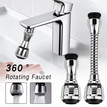 360° Adjustment Dual Mode Water Saving Pressurize Faucet Extender Filter Sprayer Bathroom Kitchen Gadget Kitchen Faucet Extender