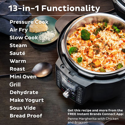 Instant Pot Duo Crisp Ultimate 13-In-1 Multicooker & Air Fryer, 6.2L