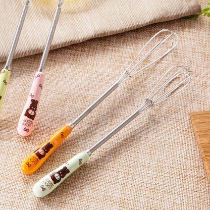 Mini Egg Beater Hand Small Whisk Coffee/Milk Frother Whisk Wire Whip Mini Balloon Whisk Cooking Metal Egg Tool Baking