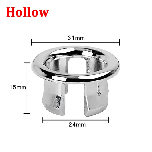 8/1Pcs Sink Hole round Overflow Cover Ring Wash Basin Hollow Overflow Ring Sink Hole Overflow Cover Bathroom Kitchen Accessories