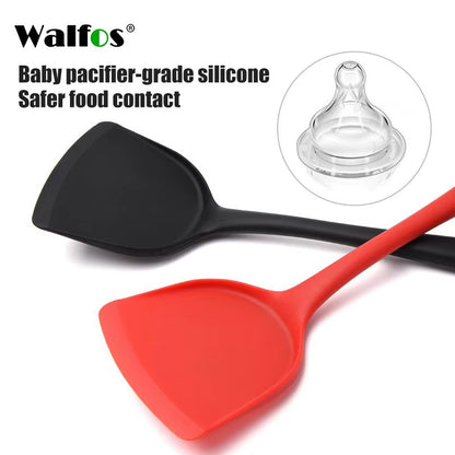 Silicone Spatula Cooking Utensils Beef Steak Egg Turner Shovel Non-Stick Heat-Resistant Frying Pan Spatula Kitchen Gadget