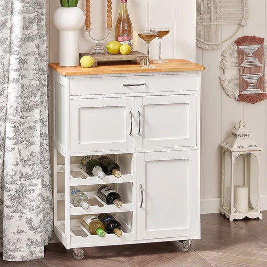 Rainer Wood Kitchen Cart