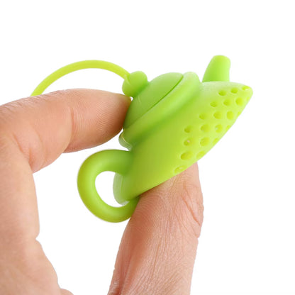 1Pcs Creative Teapot-Shape Tea Infuser Strainer Silicone Tea Bag Leaf Filter Diffuser Teaware Teapot Accessory Kitchen Gadget