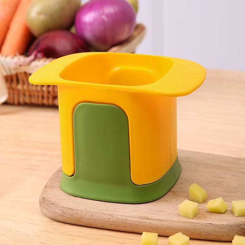 Vegetable Chopper Crusher, Onion Dicing Artifact, French Fries Slicer, Kitchen Gadget, Cucumber and Potato Slicer, Kitchen Tool