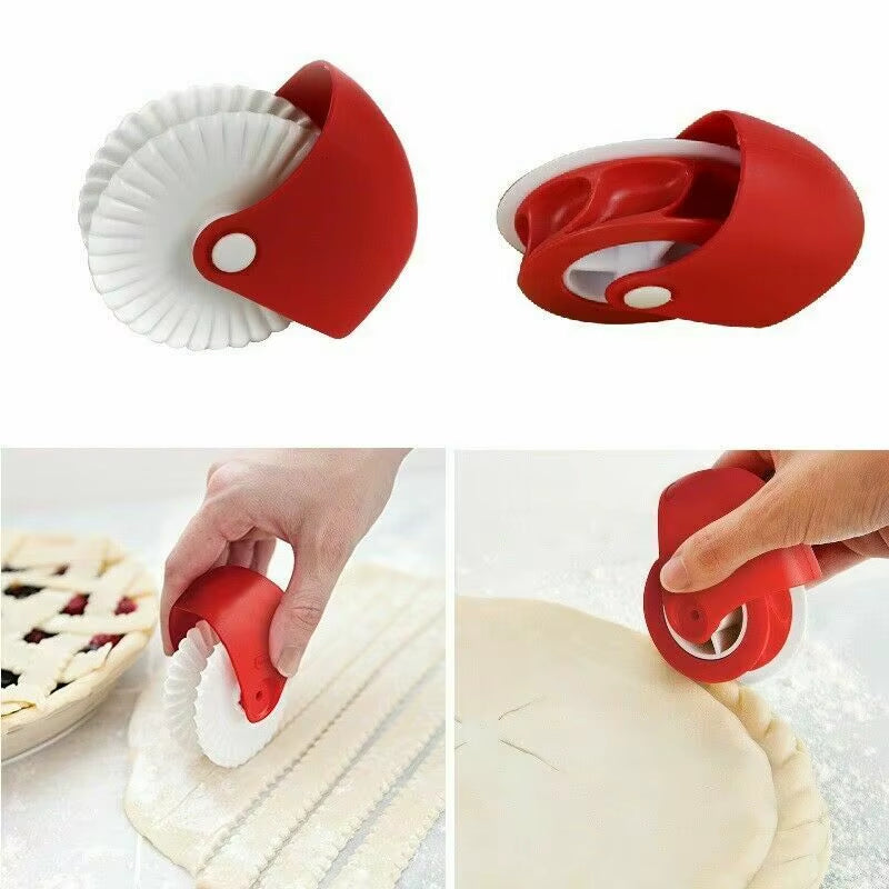 Manual Cutting Wheel Roller Wheel Pastry Biscuit Dough Cutting Machine Baking Tool Kitchen Gadget Baking Accessories Wholesale