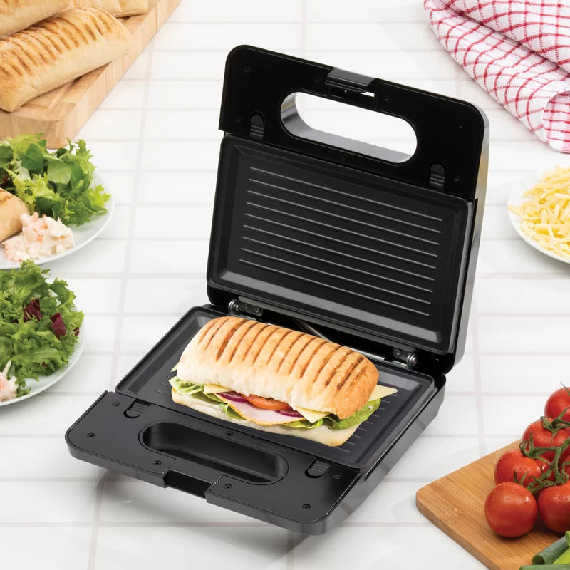 29.7Cm Smokeless Ceramic Non Stick Electric Grill Sandwich Maker with Lid