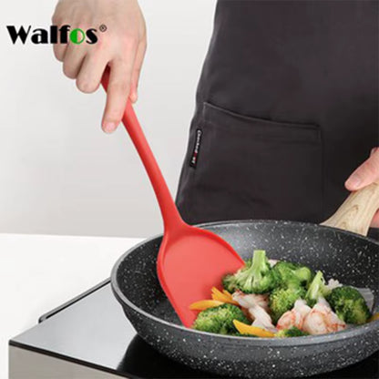 Silicone Spatula Cooking Utensils Beef Steak Egg Turner Shovel Non-Stick Heat-Resistant Frying Pan Spatula Kitchen Gadget