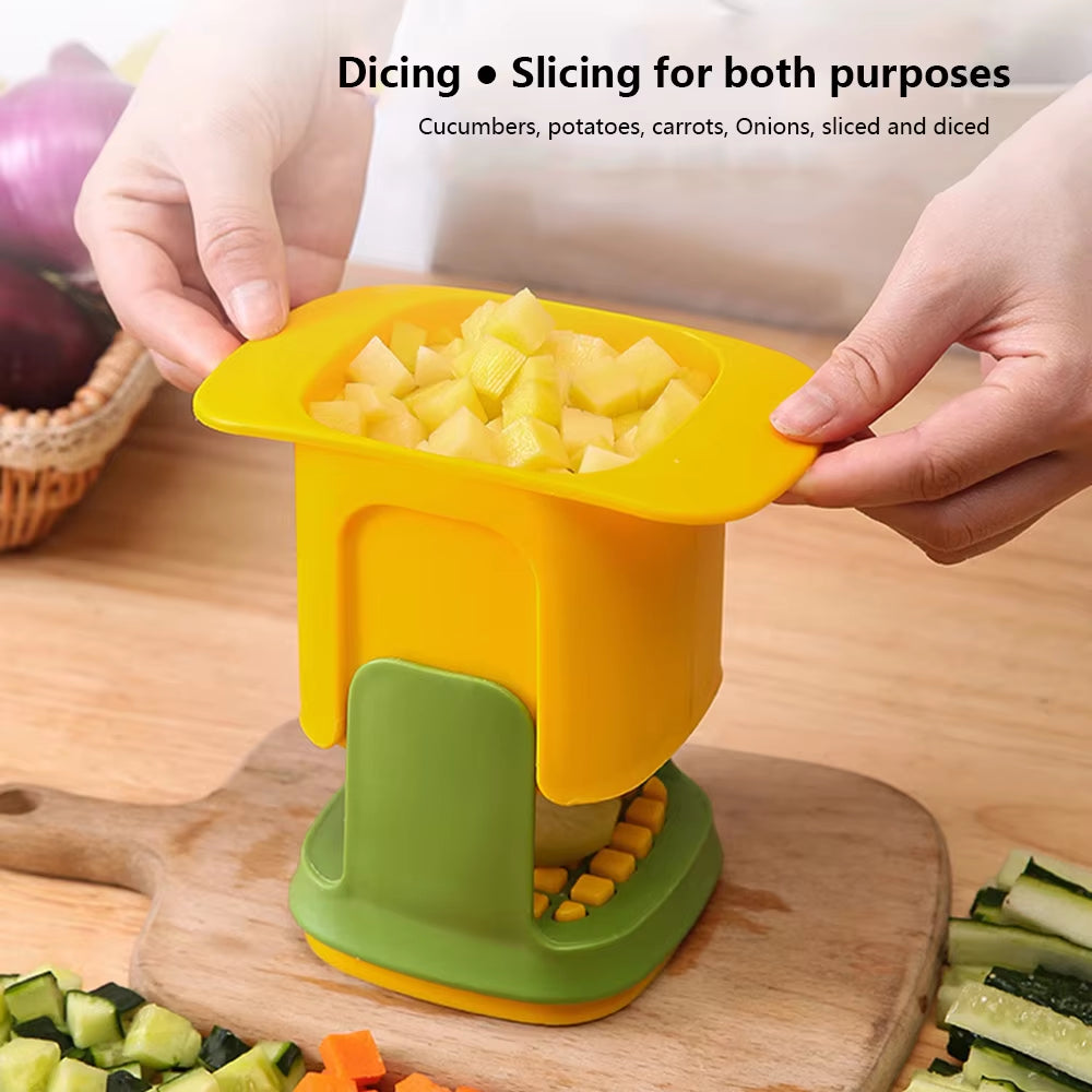 Multifunctional Vegetable Chopper Onion Dicing Artifact French Fries Slicer Kitchen Gadget Cucumber Potato Slicer Kitchen Tools