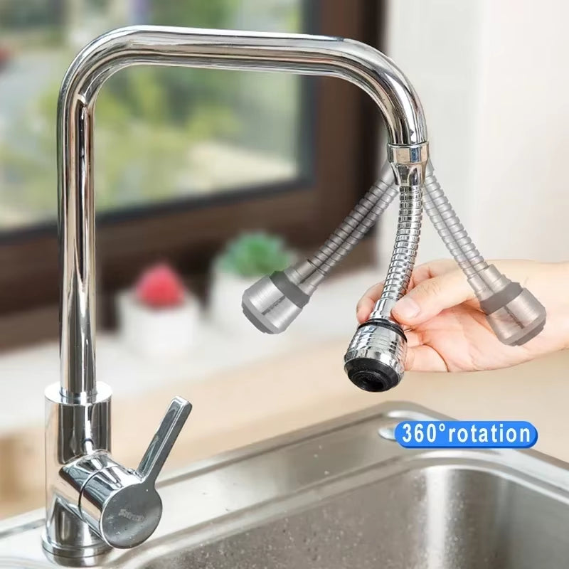 360° Adjustment Dual Mode Water Saving Pressurize Faucet Extender Filter Sprayer Bathroom Kitchen Gadget Kitchen Faucet Extender