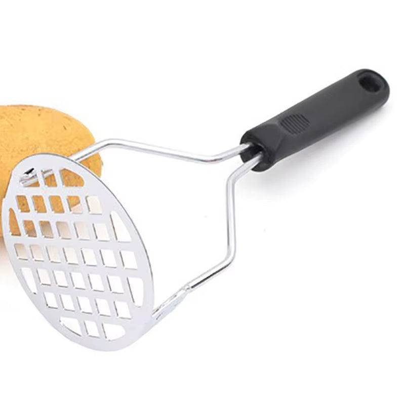 1PCS Stainless Steel Kitchen Gadget Potato Masher Press Cooking Tool Mashed Potatoes Wavy Pressure Rice Kitchen Accessories