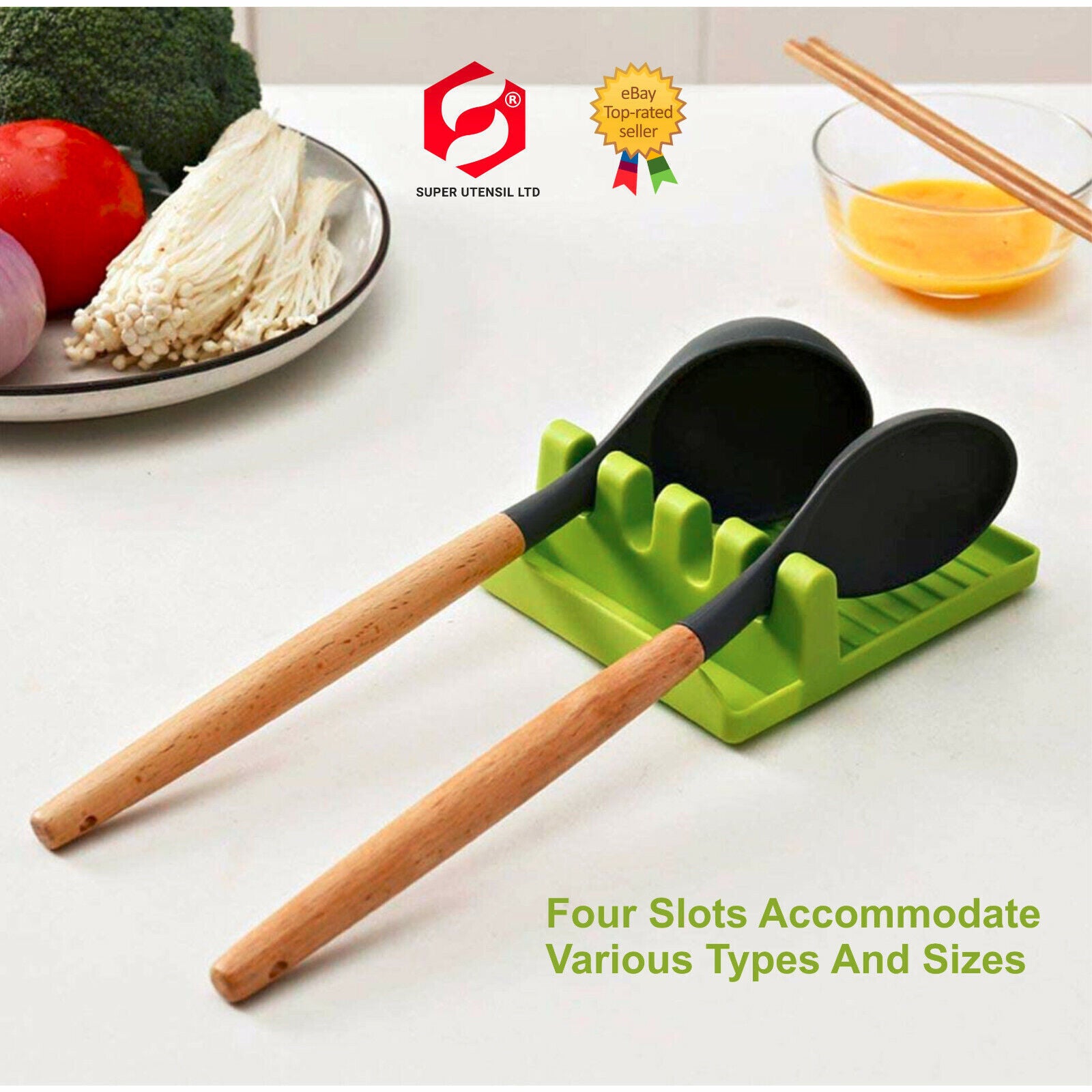 Kitchen Heat Resistant Spoon Rest Cooking Utensil Spatula Holder Tools Rack