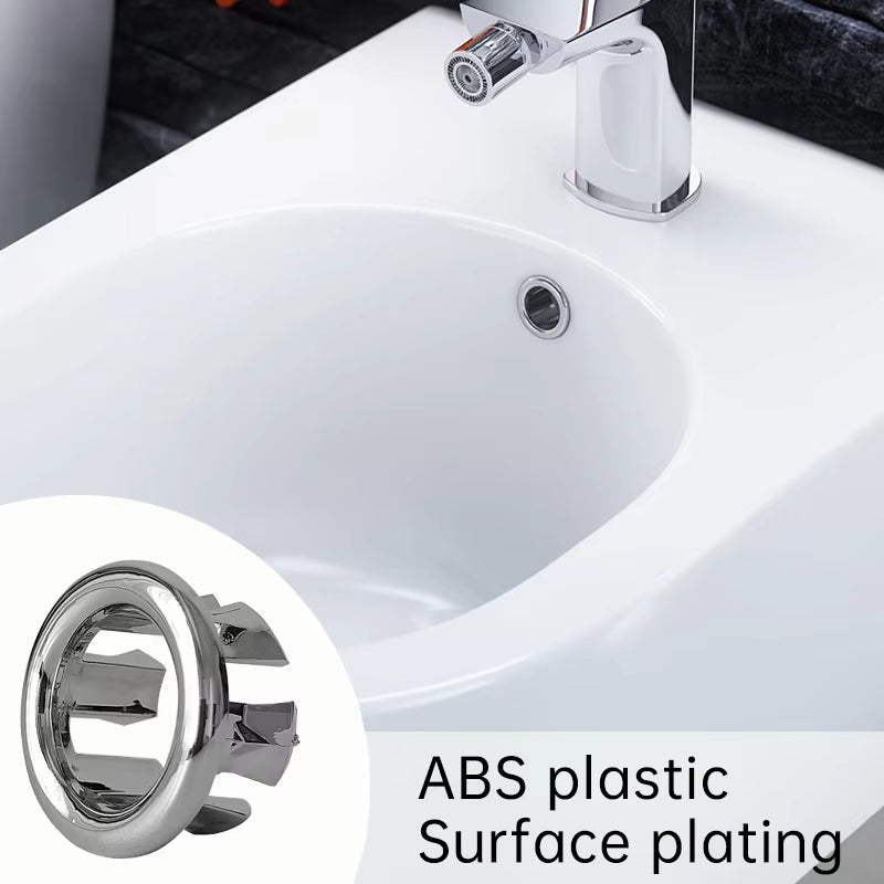 8/1Pcs Sink Hole round Overflow Cover Ring Wash Basin Hollow Overflow Ring Sink Hole Overflow Cover Bathroom Kitchen Accessories